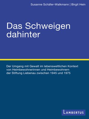 cover image of Das Schweigen dahinter